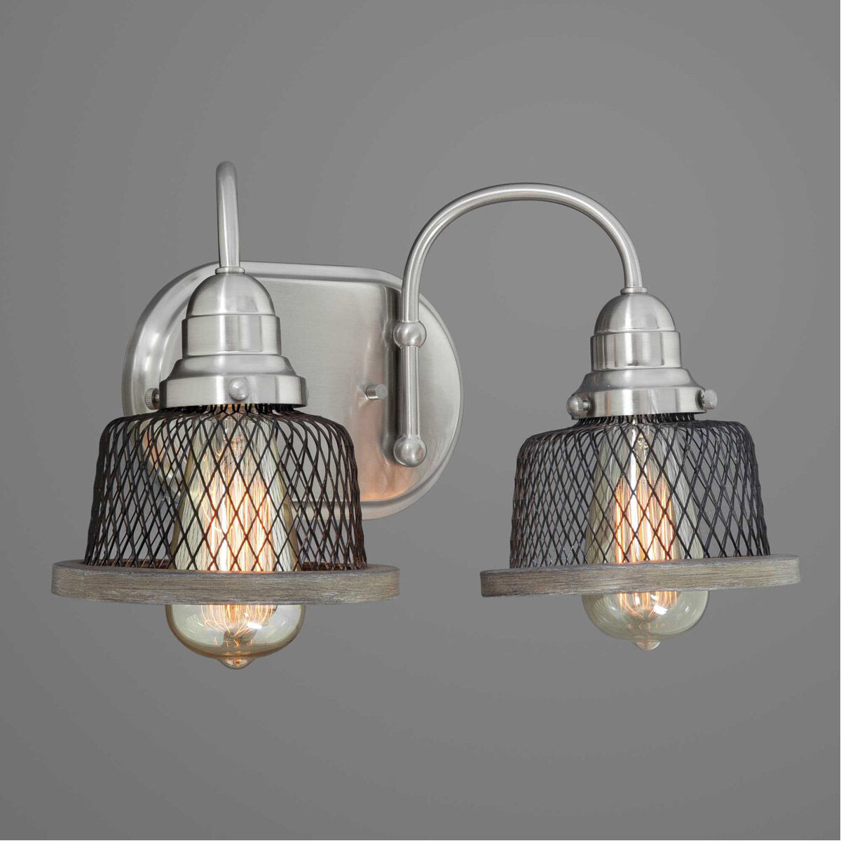 Tilley 2 Light 15 inch Brushed Nickel Bath Vanity Wall Light